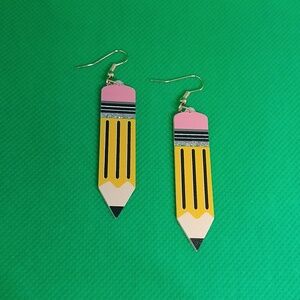 Pierced Pencil Earrings